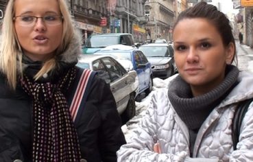 Czech Streets 33 – Two girls with one cock